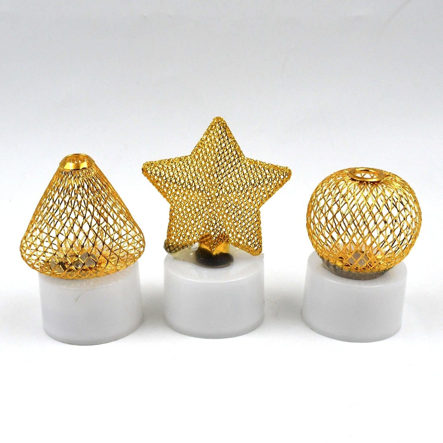 Flameless and Smokeless Decorative Candles Acrylic Led Tea Light Candle for Gifting, House, Light (3 Pc Set) Your Brand