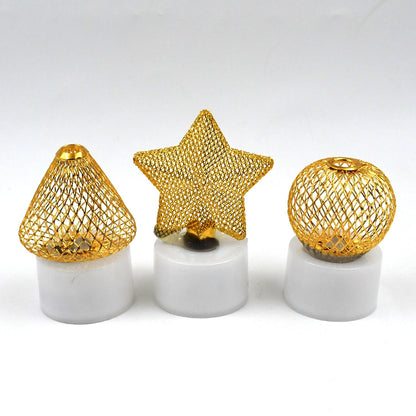 Flameless and Smokeless Decorative Candles Acrylic Led Tea Light Candle for Gifting, House, Light (3 Pc Set) Your Brand