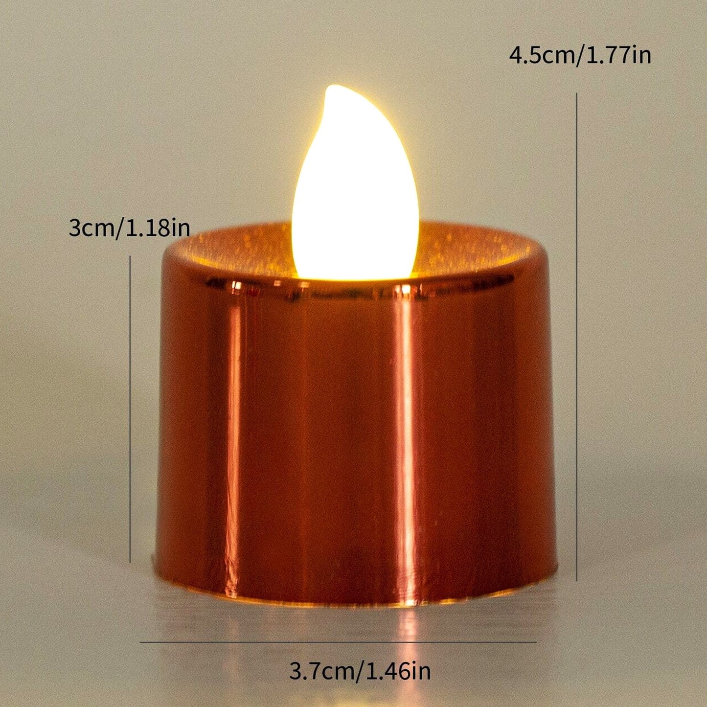 Electrical Candles Diya LED Tea Light, Plastic Candle Light Candle Candle (24 Pc Set) Your Brand