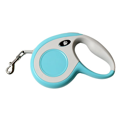 Retractable Dog Leash, Pet Walking Leash with Anti-Slip Handle, Strong Nylon Tape, Tangle-Free, One-Handed One Button Lock & Release, Suitable for Small / Medium Dog Or Cat, 16.5 ft (5 m)  Your Brand