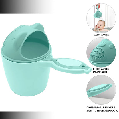 Baby Shampoo Shower Cup Safe Soft Bathing Water Scorpion Baby Bath Tumbler Hair Washing Mug Rainer Your Brand