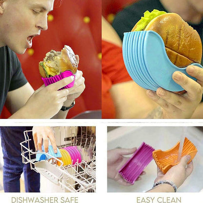 Silicone Burger Holder Snack Holder Reusable Burger Holder Your Brand