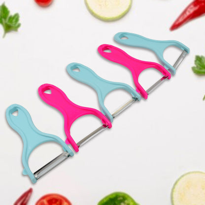 Stainless Steel Kitchen Scissors & Multipurpose Peeler (2 Pc Set / Mix Design Scissor & Peeler) Your Brand