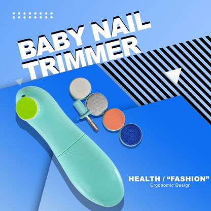 Baby Nail Trimmer / Clippers | 6 Grinding Head (Multi Color / 1 Pc / Battery not included) Your Brand