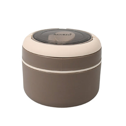 Ganesh Cresta Food Insulated Airtight Leak-Proof Lunch Box With Spoon for Office, School, Picnic (1Pc) Your Brand
