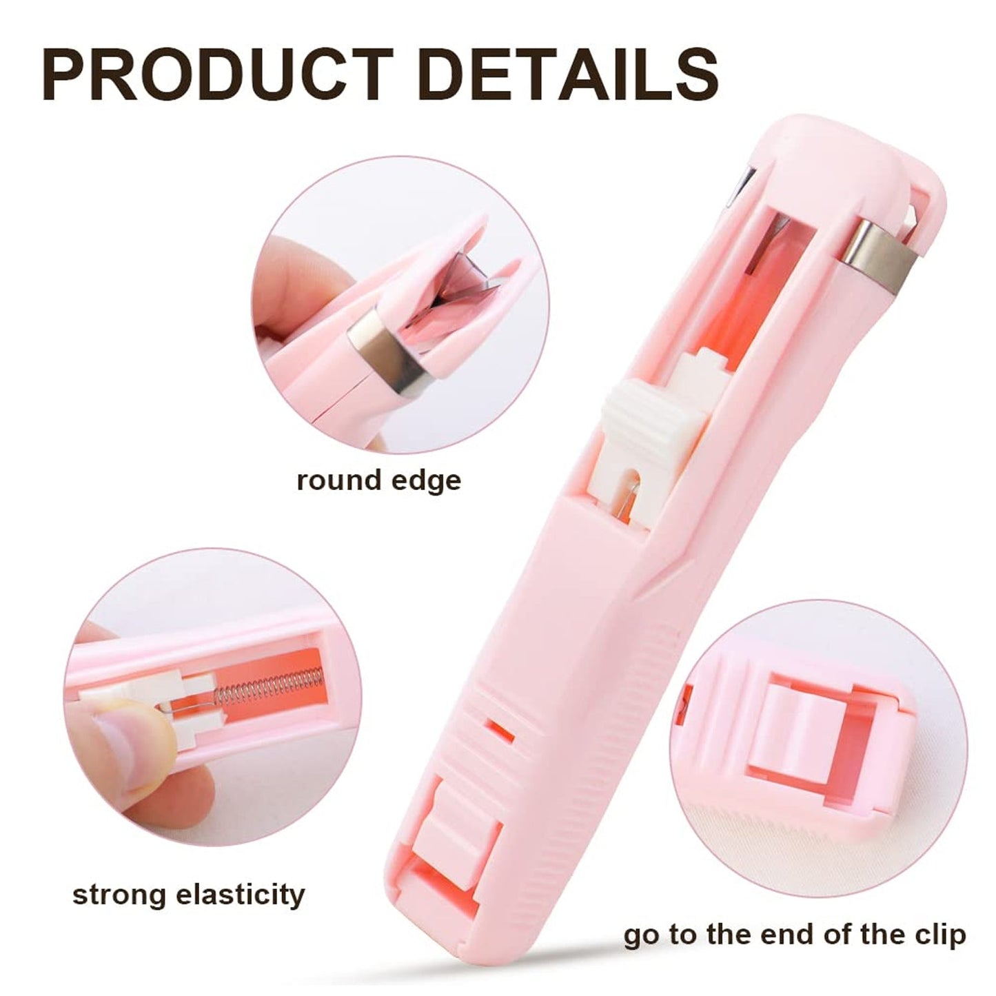 Portable Paper Clamp With 8 Pcs Clip Dispenser Handheld Paper Fast Clam (1 Set) Your Brand