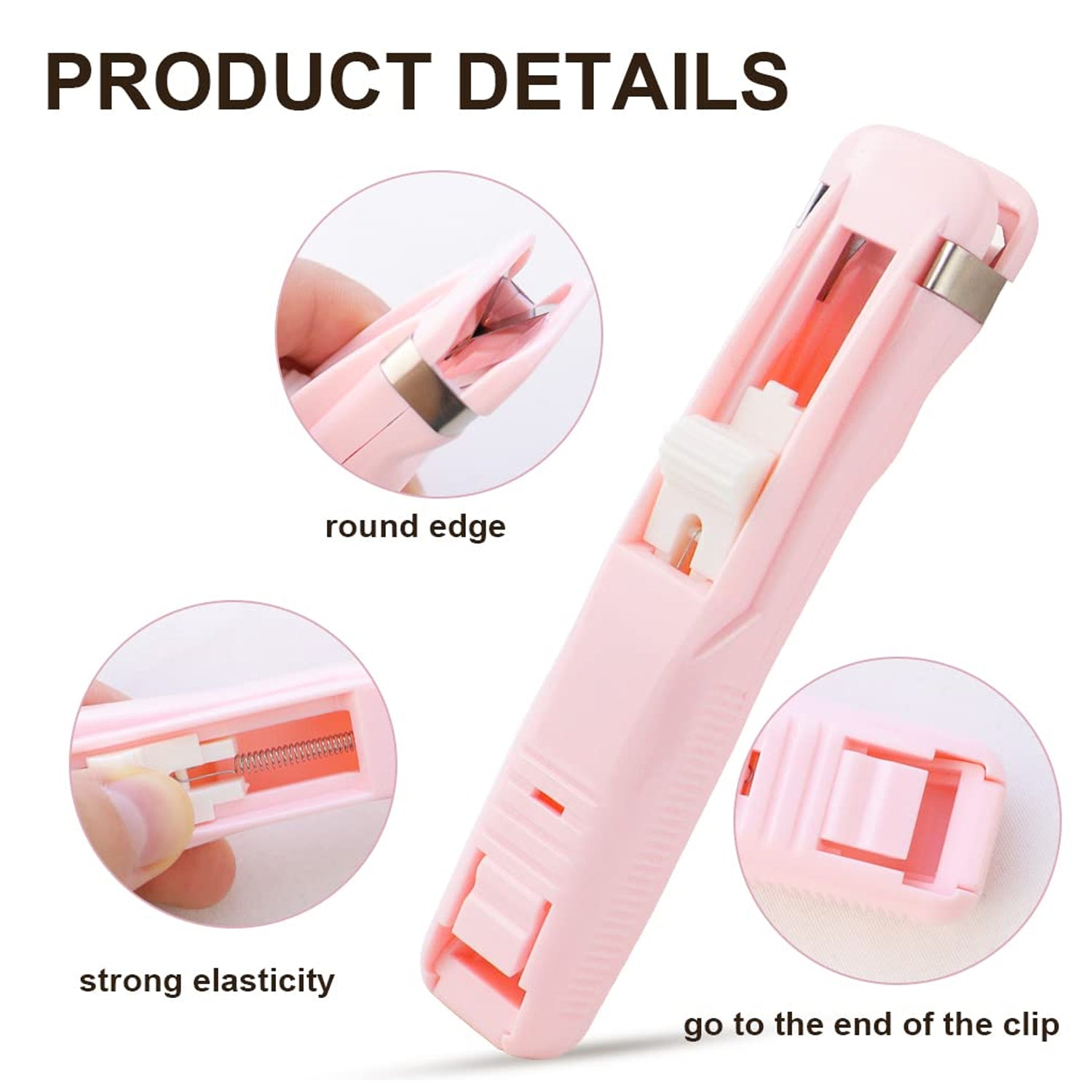 Portable Paper Clamp With 8 Pcs Clip Dispenser Handheld Paper Fast Clam (1 Set) Your Brand