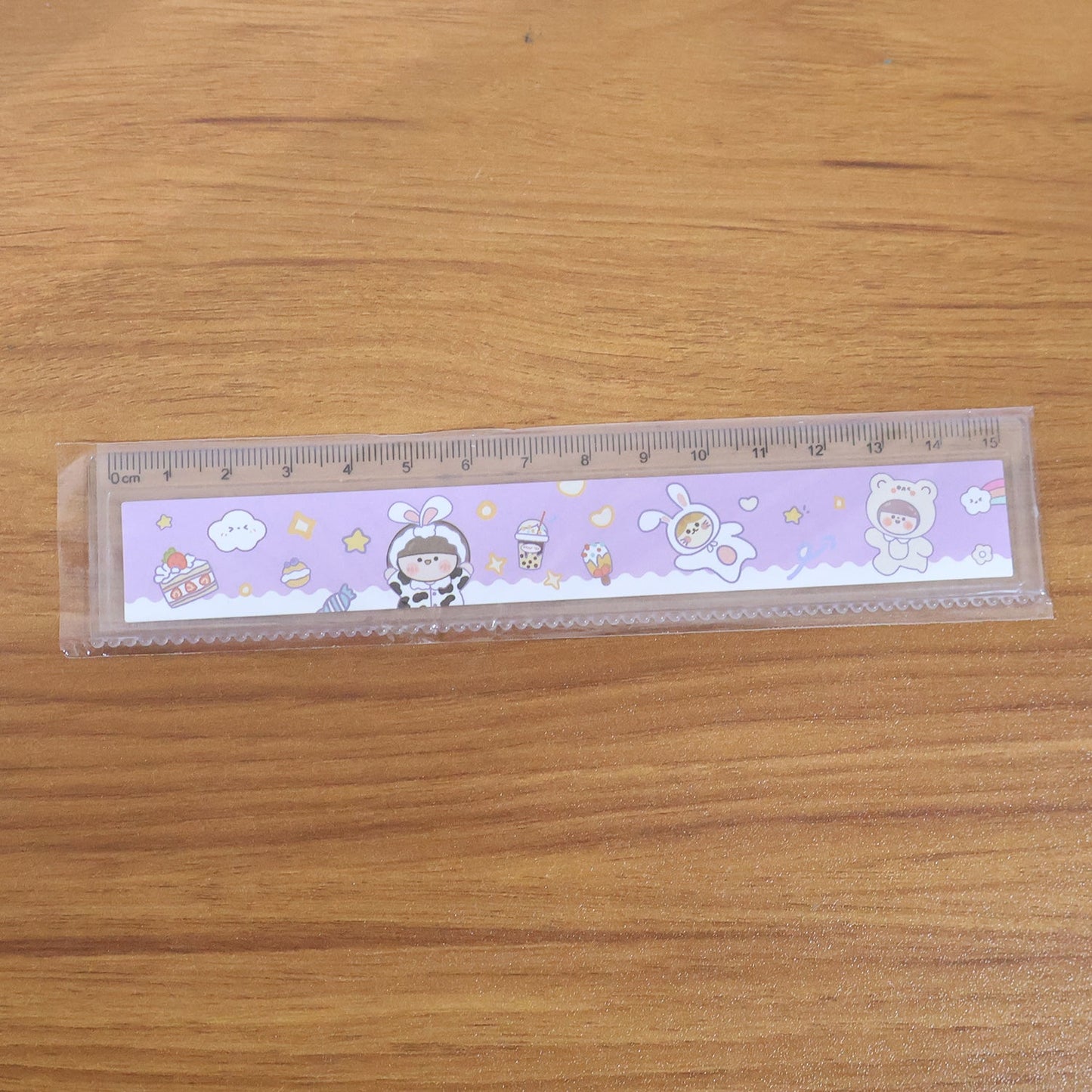 Colorful cartoon study ruler