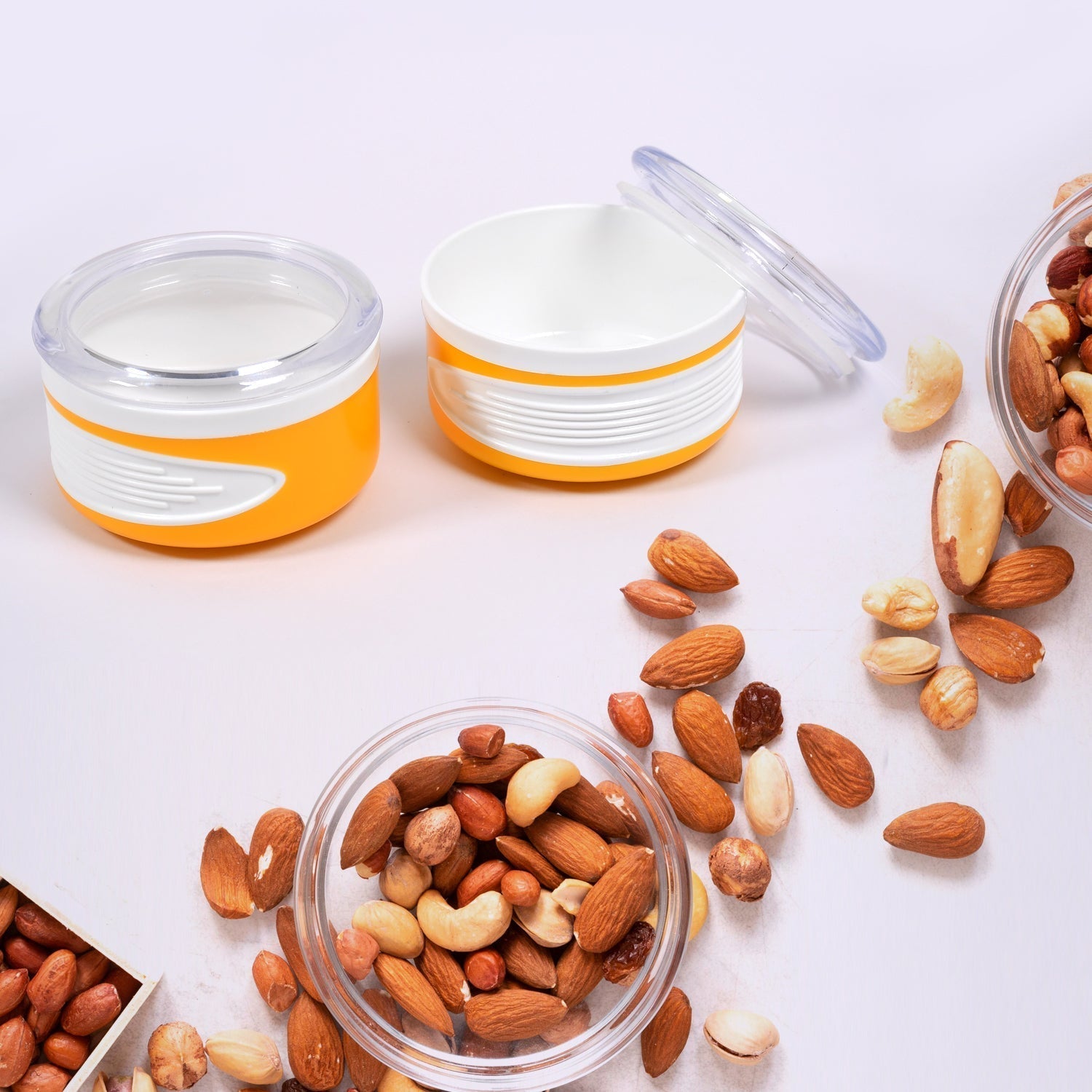 Airtight Plastic Storage Container Set (2 pieces, 550ml) Your Brand