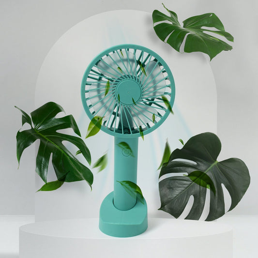 Portable Handheld Fan With 3 Speeds Battery Operated Fan Rechargeable Multi Colors As Base Phone Holder Fan (Battery Included) Your Brand
