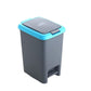 Apex Plastic Push N Pedal Dust Bin 6.5 Liters (1 Pc / Mix Color)
