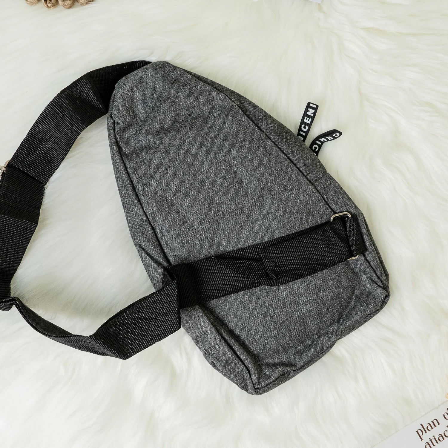 Waterproof Waist Bag, Shoulder Bags USB Charging Earphone Hook Sling Travel Bag (1 Pc) Your Brand