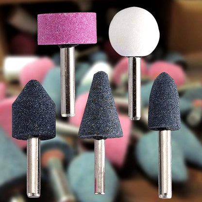 Abrasive Mounted Stone Grinding Wheel Head Grinding Burr Wheel Rotary Tools Set 5 Pcs Your Brand