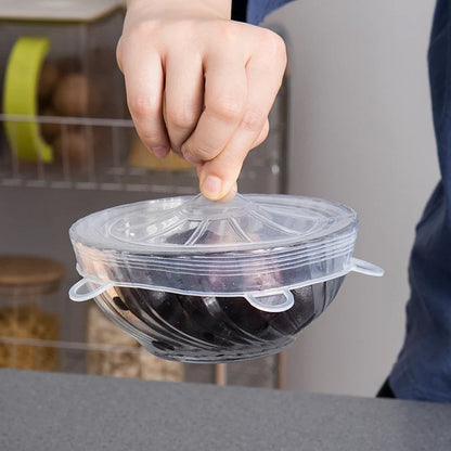 Silicone Food Cover Stretch Lids (6 Pcs Set / 62 Gm) Your Brand