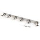 Stainless Steel Wall Mounted Coat 6 Hook Rack (32x3 / 1Pc)