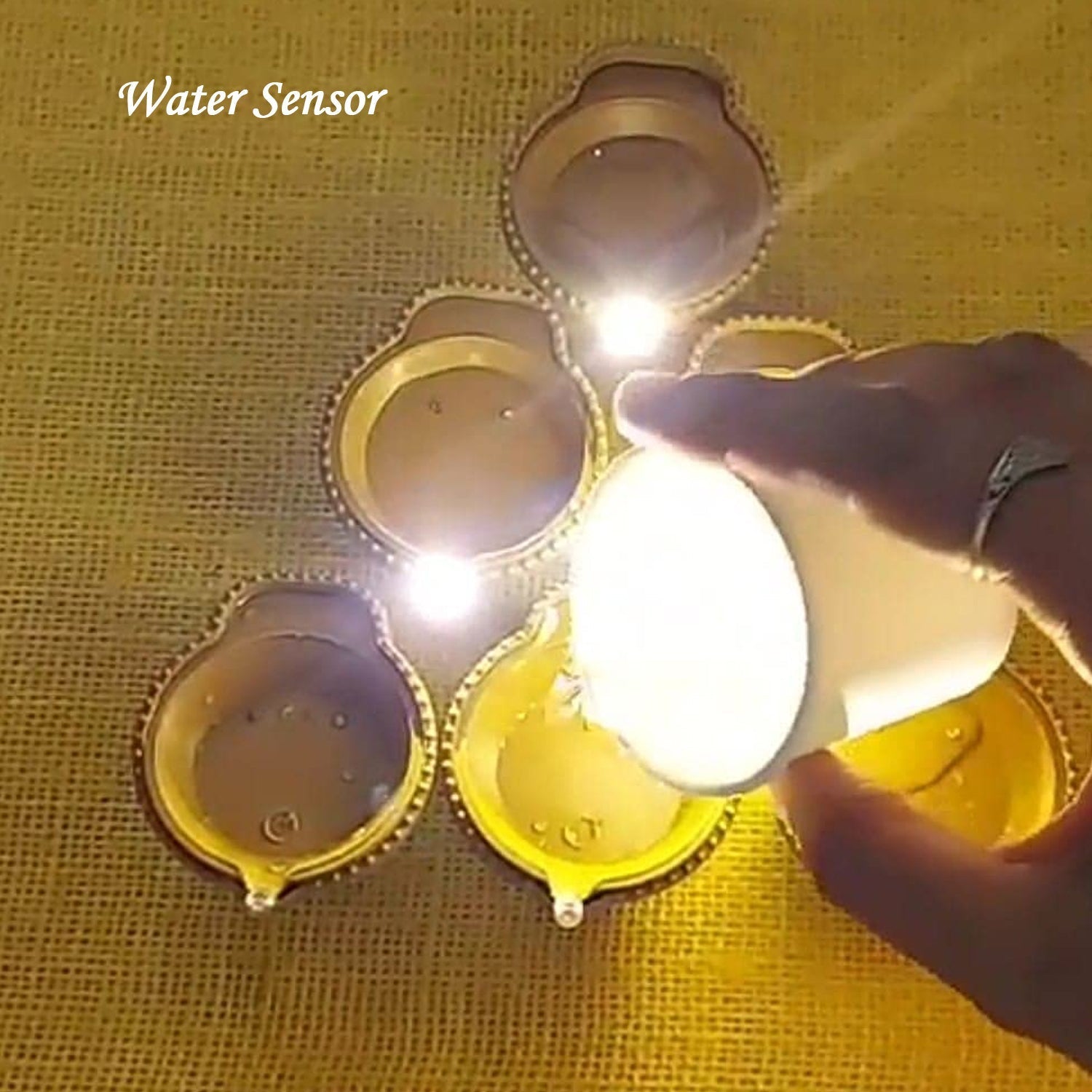 Water Sensor Diyas for Diwali Decoration (12 Pcs Set) Your Brand