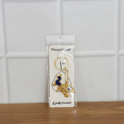 Premium Krishna-Themed Decorative Metal Keychain