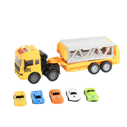 Realistic Long-Haul Toy Vehicle Transport Playset with Lights and Sound Your Brand