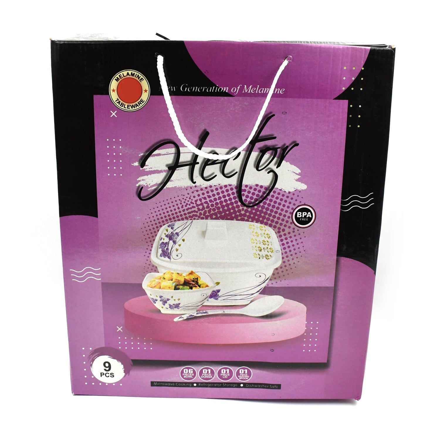 Hector High Quality Dinning Dinner / Pudding Set (9 Pcs set) Your Brand
