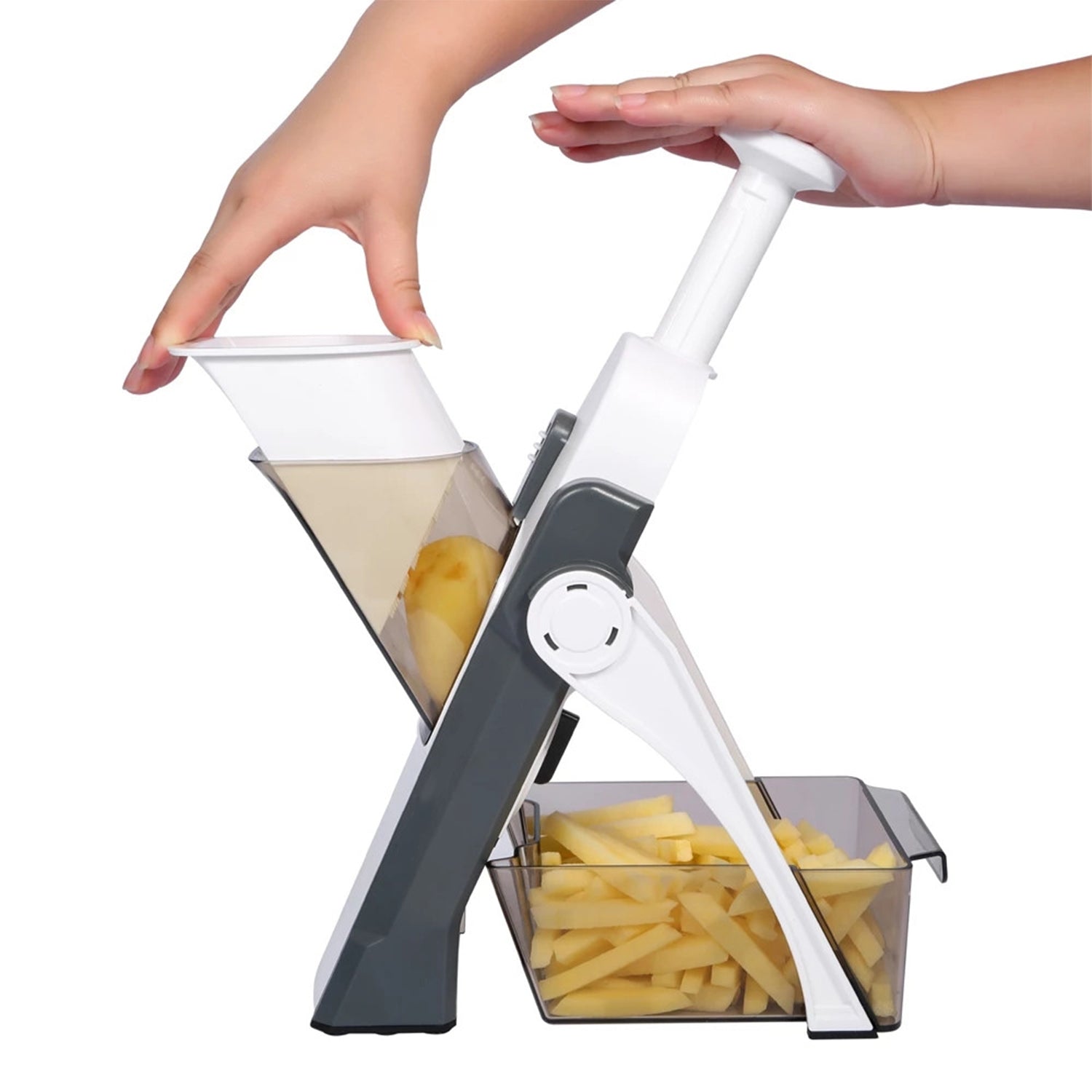 MULTI FUNCTIONAL TIME SAVING ADJUSTABLE HAND PRESS VEGETABLES CHOPPER Your Brand