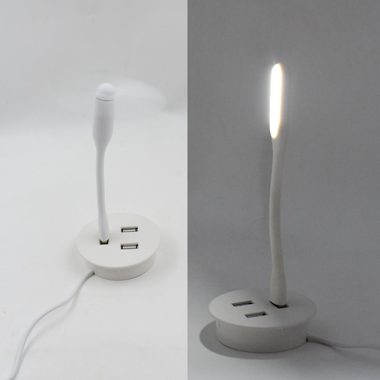 Portable Mini USB Fan, USB Ligh & USB 3 HUB / Port Combo Your Brand