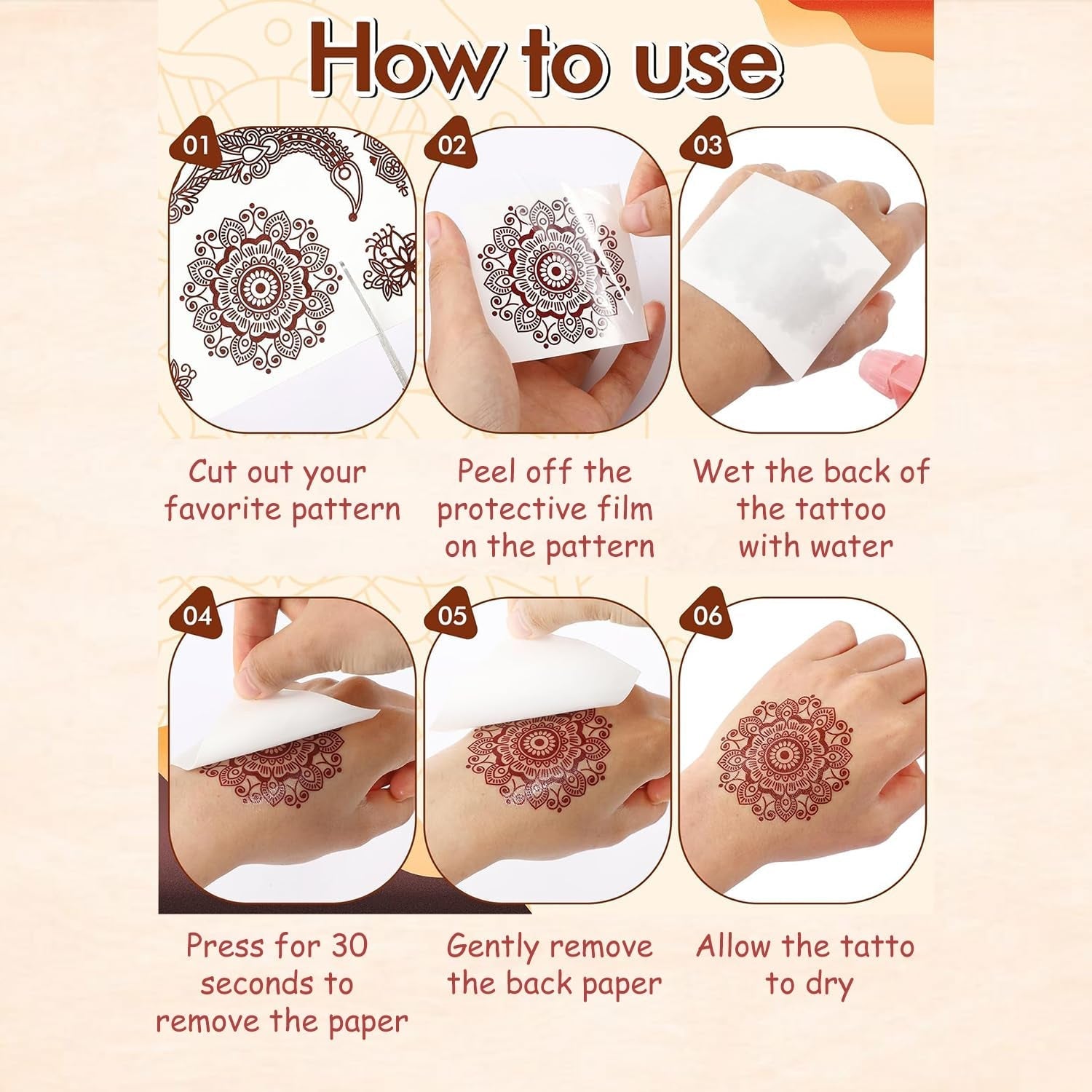 Temporary Tattoos Tattoo Sticker Skin Tattoo Stickers (1 Sheet) Your Brand