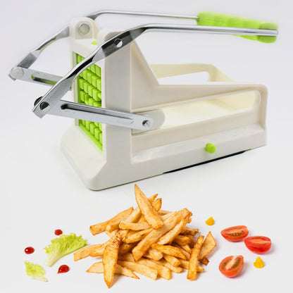 French Fry Cutter, Great with Vegetables, Potato Fries Cutter Professional Vegetable Cutter Stainless Steel Cutter Potato, Onions, Carrots, Cucumbers, Fruits Potato Cutter (1 pc) Your Brand