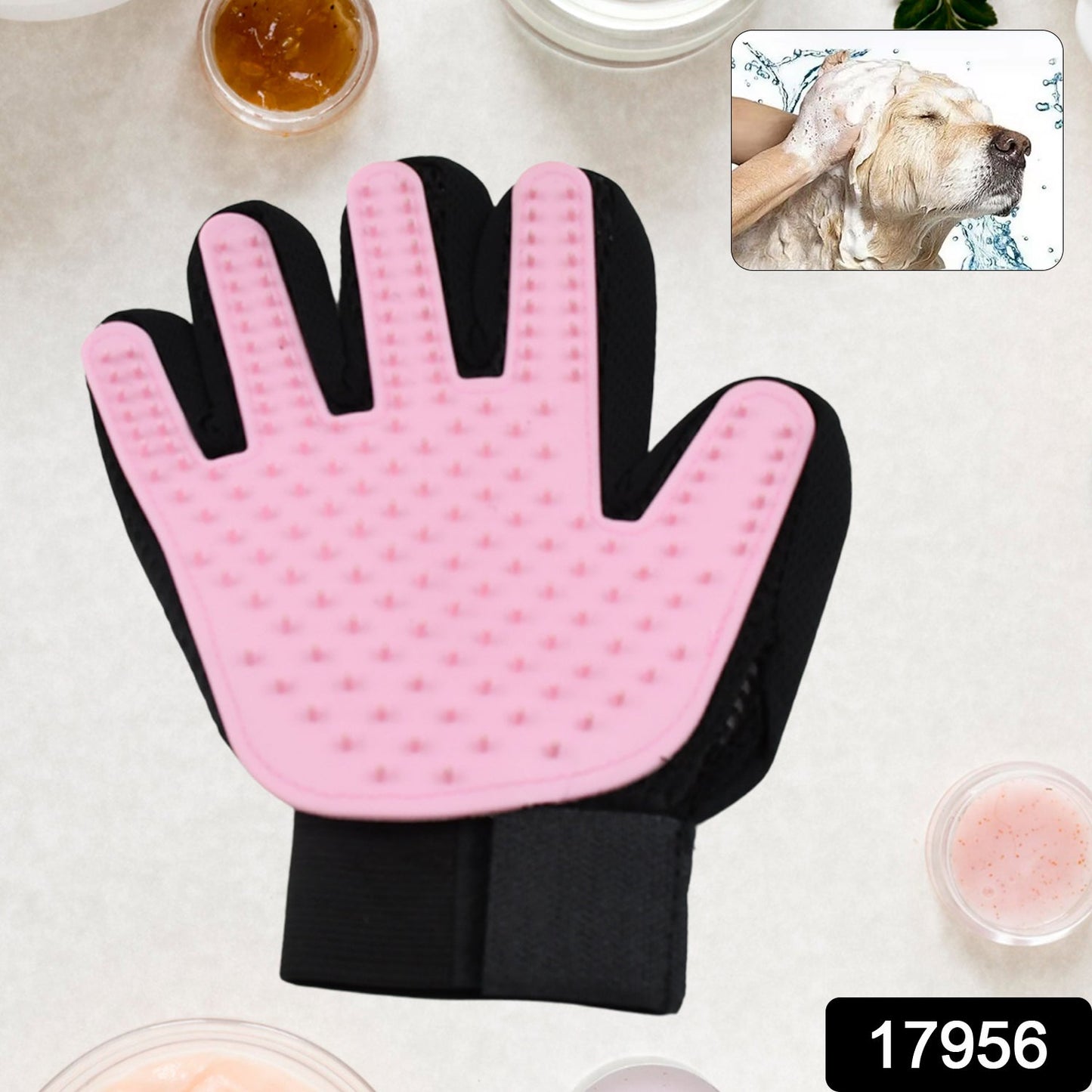 Pink  Gloves, Gloves Bathing Tool (1 Pc) Your Brand