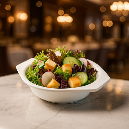 Premium Plastic Serving & Mixing Bowl with Easy-Grip Side Tabs (1 Pc)