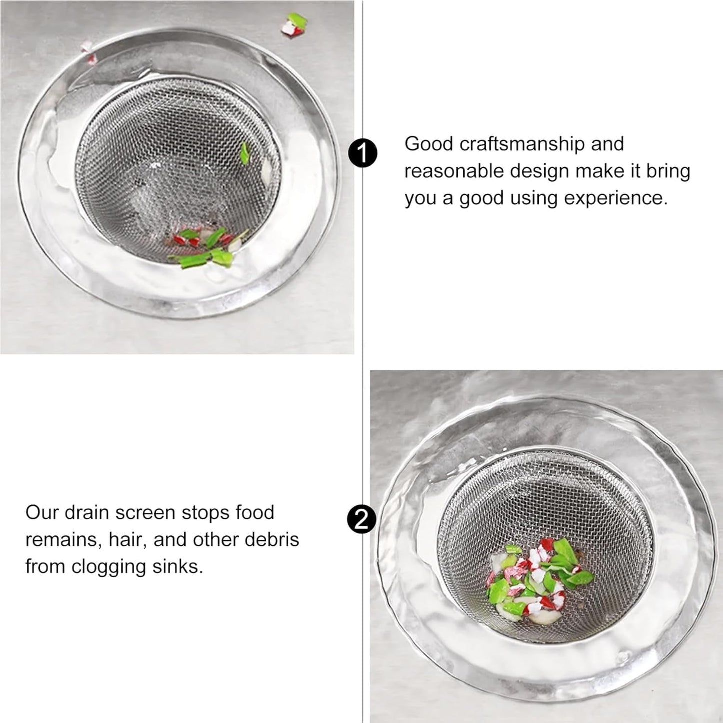 Stainless Steel Kitchen Sink Drain Strainer / Stopper (Small (7 Cm)/ 1 Pc)