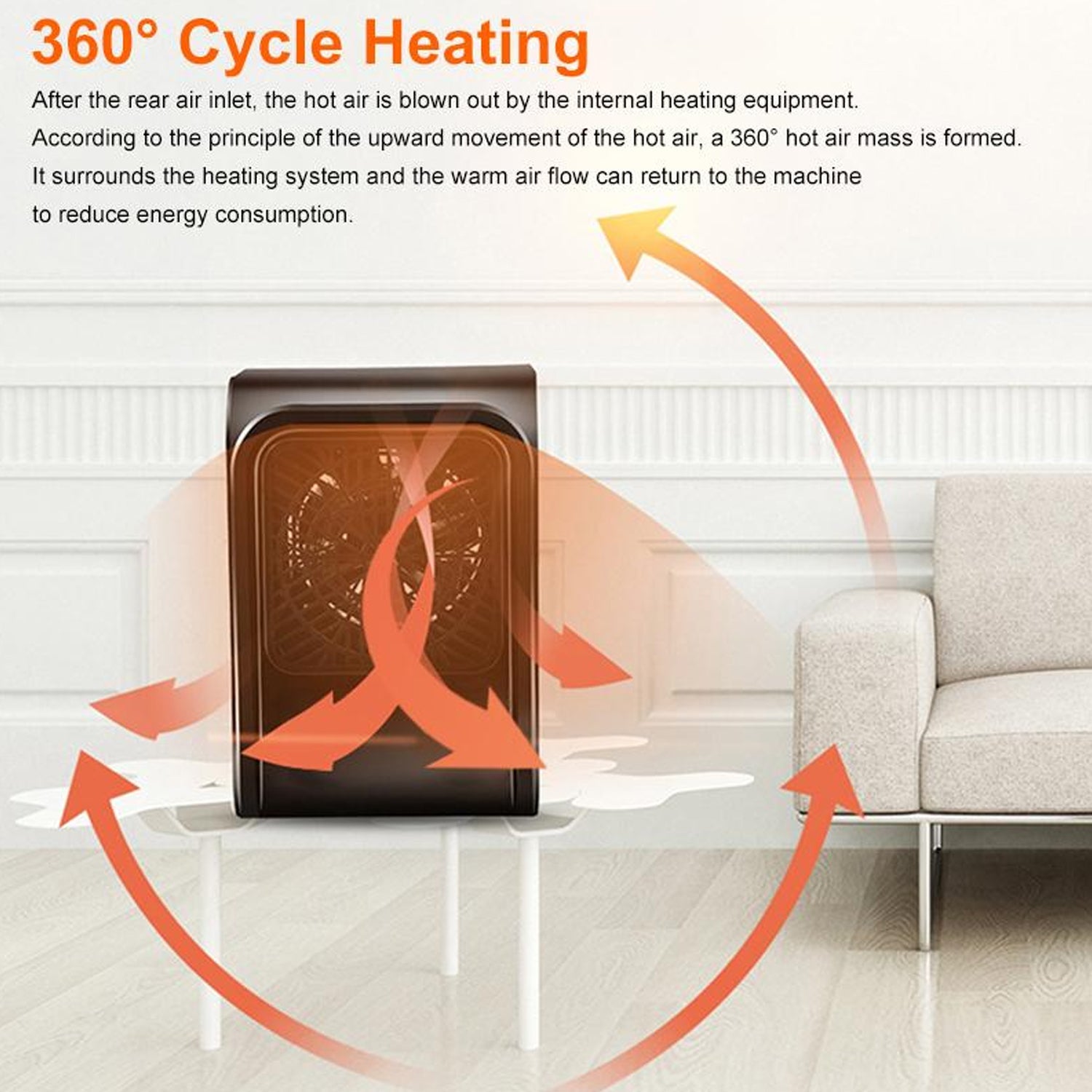 Warm Wind Room Heater 220V Heater For Office & Bedroom Use Heater Your Brand