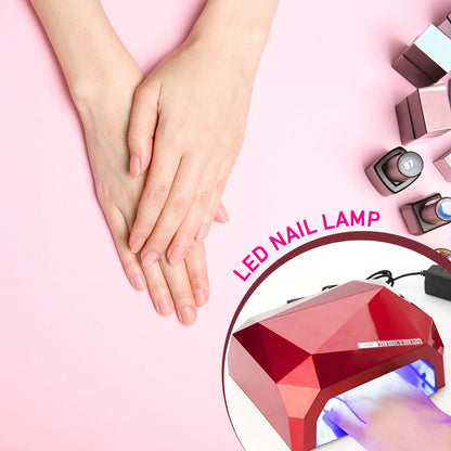 36W LED Nail Dryer, Curing Nail Polish UV Gel Diamond Shaped Nail Dryers (1 Pc) Your Brand