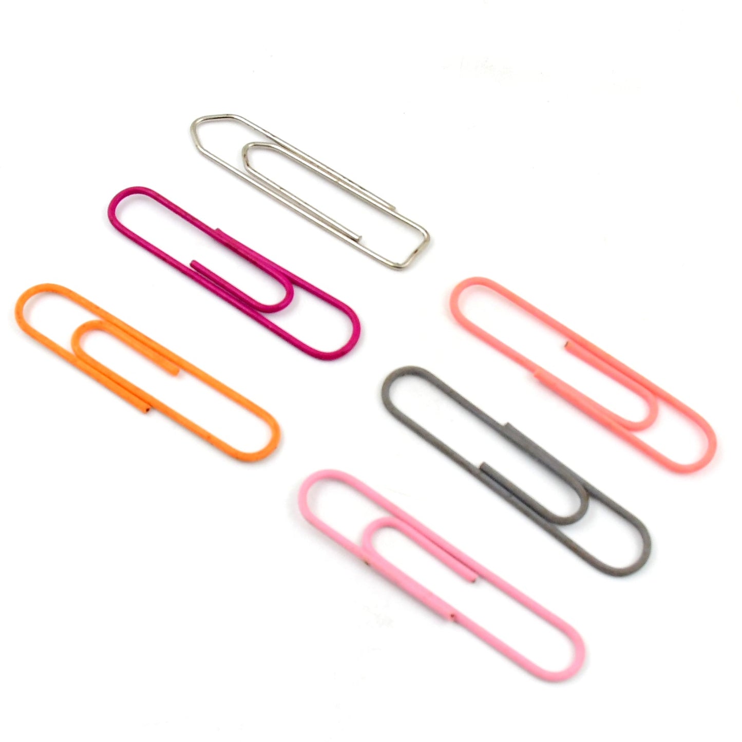Multipurpose Assorted Color Paper Clips (Approx 30 Pcs / Medium Size) Your Brand