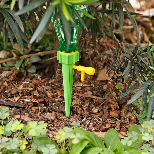 Plant Watering Spikes self Watering Spikes Water dripper for Plants, Adjustable Plant Watering Devices with Slow Release Control Valve Switch Your Brand
