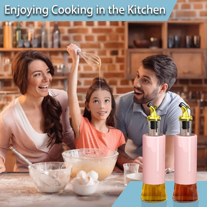 Olive Oil Dispenser – Leakproof Glass Bottle with Non-Drip Spout (300 ML)