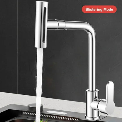 Multifunction Shower Waterfall Kitchen Faucet, 360° Rotation Waterfall Kitchen Faucet, Touch Kitchen Faucet, Faucet Extender for Kitchen Sink, Swivel Waterfall Kitchen Faucet for Washing Vegetable Fruit (4 In 1 ) Your Brand