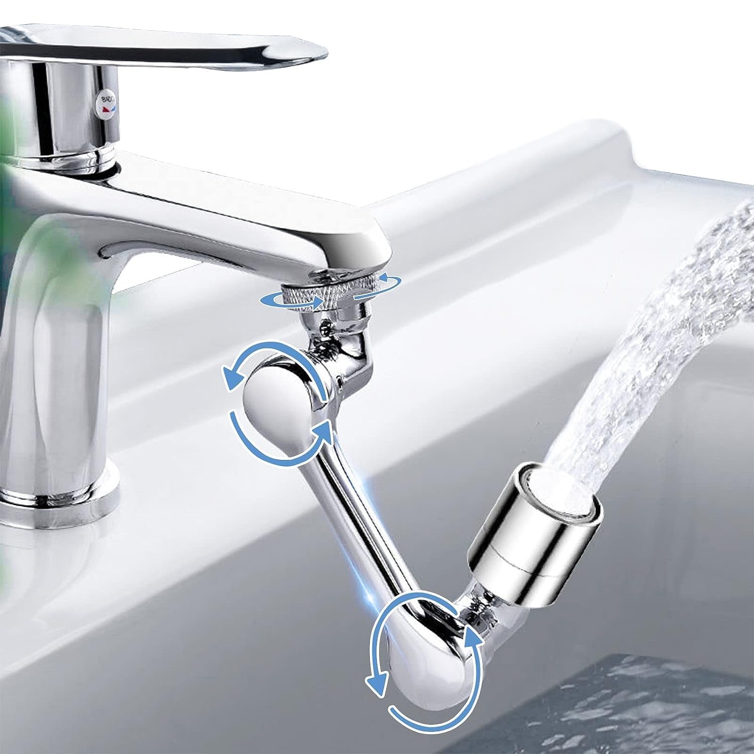 Flexible Faucet Splash Head Extender Aerator, Universal Splash Filter Faucet Sprayer (1 Set) Your Brand