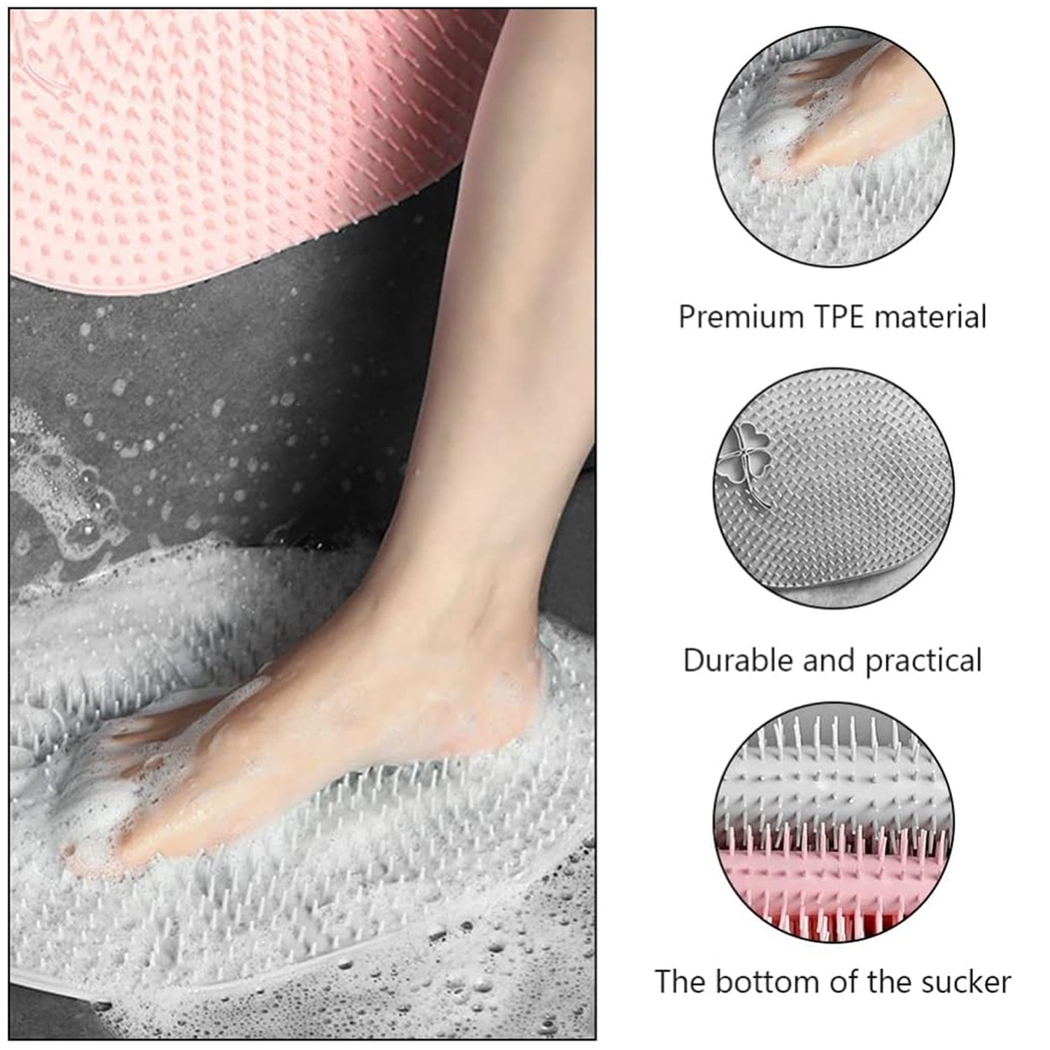 Silicone Bath Massage Cushion with Suction Cup (35×28 CM / 1 Pc) Your Brand