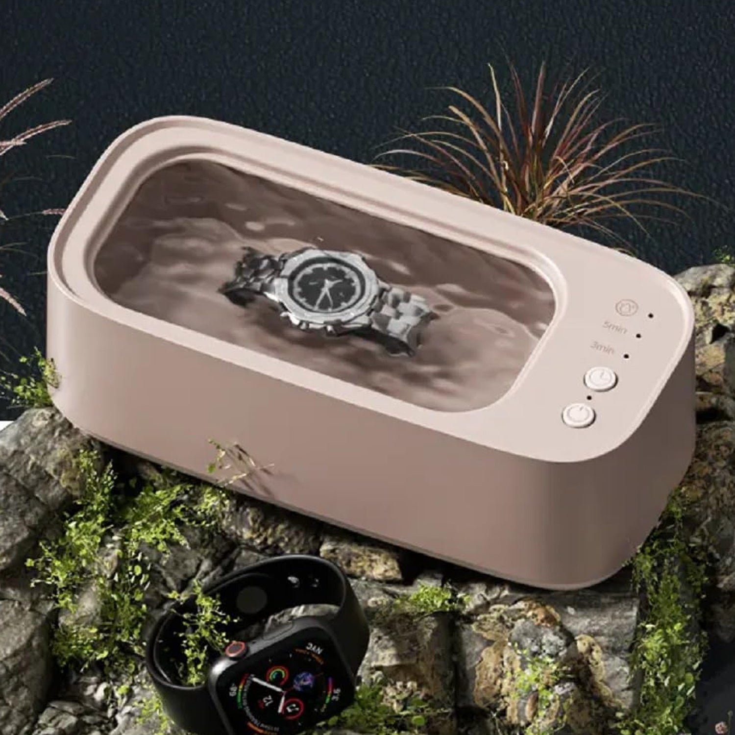 Ultrasonic Jewelry, Cleaner, Ultrasonic Cleaning Machine, Portable Jewelry Cleaning Machine for Jewelry, Ring, Silver, Retainer, Glasses, Watches, Coins, High Frequency Vibration Machine google/ optical cleaner machine (USB Operated) Your Brand