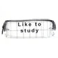 Transparent Pencil Pouch With Zipper (1 Pc)