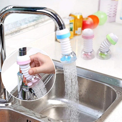 Adjustable Kitchen Sink Tap Water Filter with Rotating Faucet Sprayer (1 Pc)
