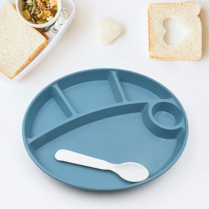 Biodegradable 5-Compartment Food Plate for Kids, BPA-Free (1 Pc)