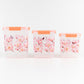 Organiza Floral Food Storage Set – 3 Pcs
