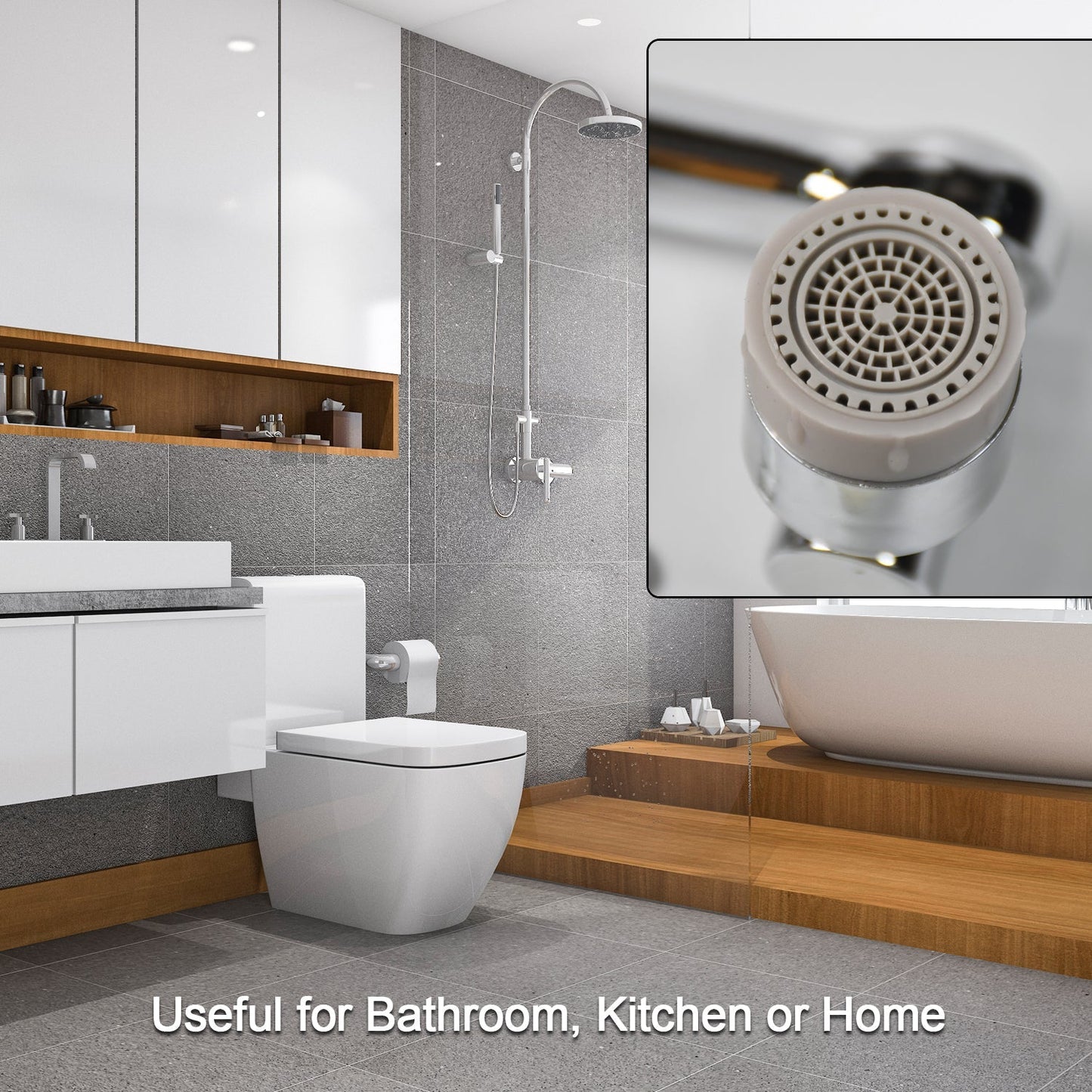 Splash Faucet Filter 180° Rotating Sprayer – Water-Saving Sink Aerator Extender