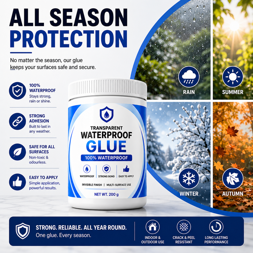 Transparent Waterproof Glue (Pack Of 2) + FREE BRUSH Dropdash