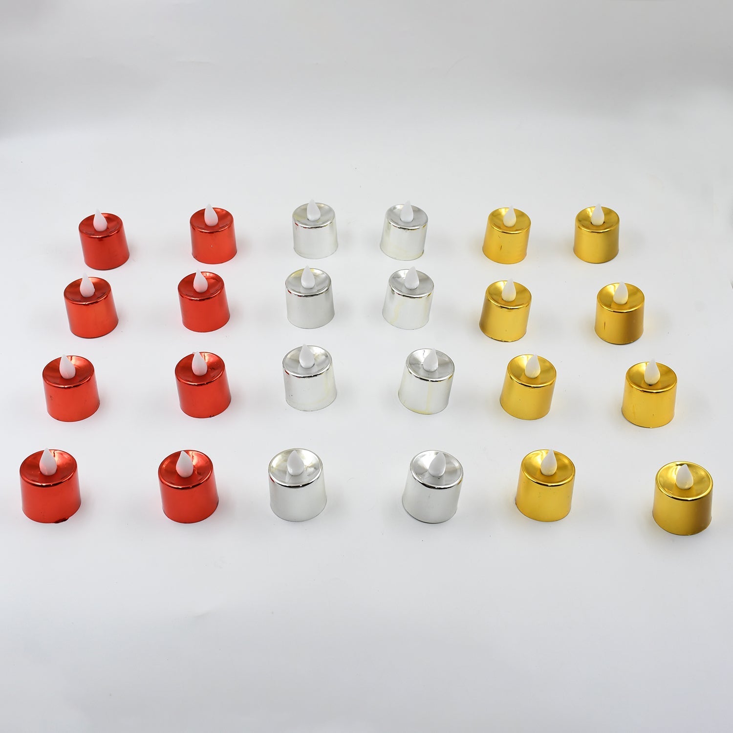 Electrical Candles Diya LED Tea Light, Plastic Candle Light Candle Candle (24 Pc Set) Your Brand