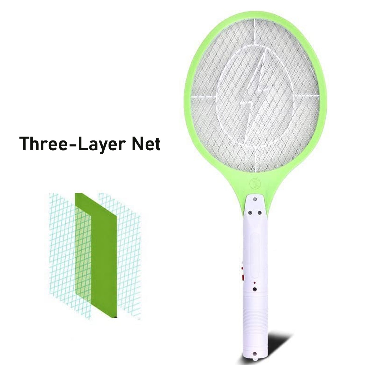 Mosquito Killer Racket Rechargeable Handheld Electric Fly Swatter Mosquito Killer Racket Bat, Electric Insect Killer (Quality Assured) (with cable) Your Brand