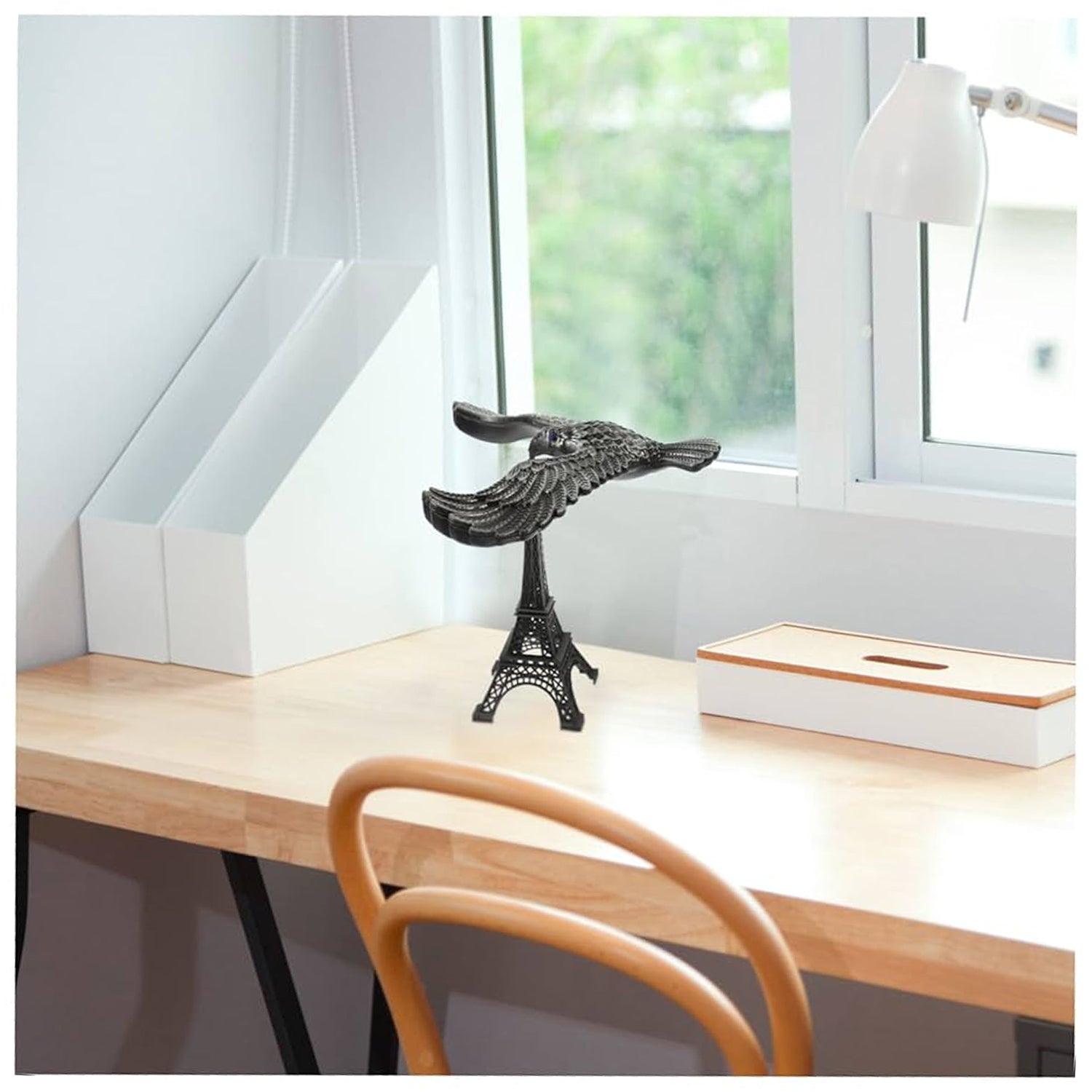 Balancing Bird Metal Eiffel Tower Statue Balance Eagle Toy (1 Set) Your Brand