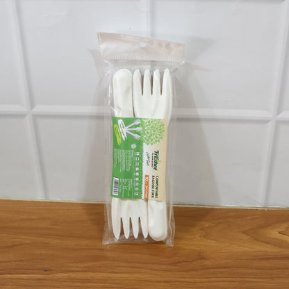 Compostable Bagasse Fork – 10 Pcs Pack