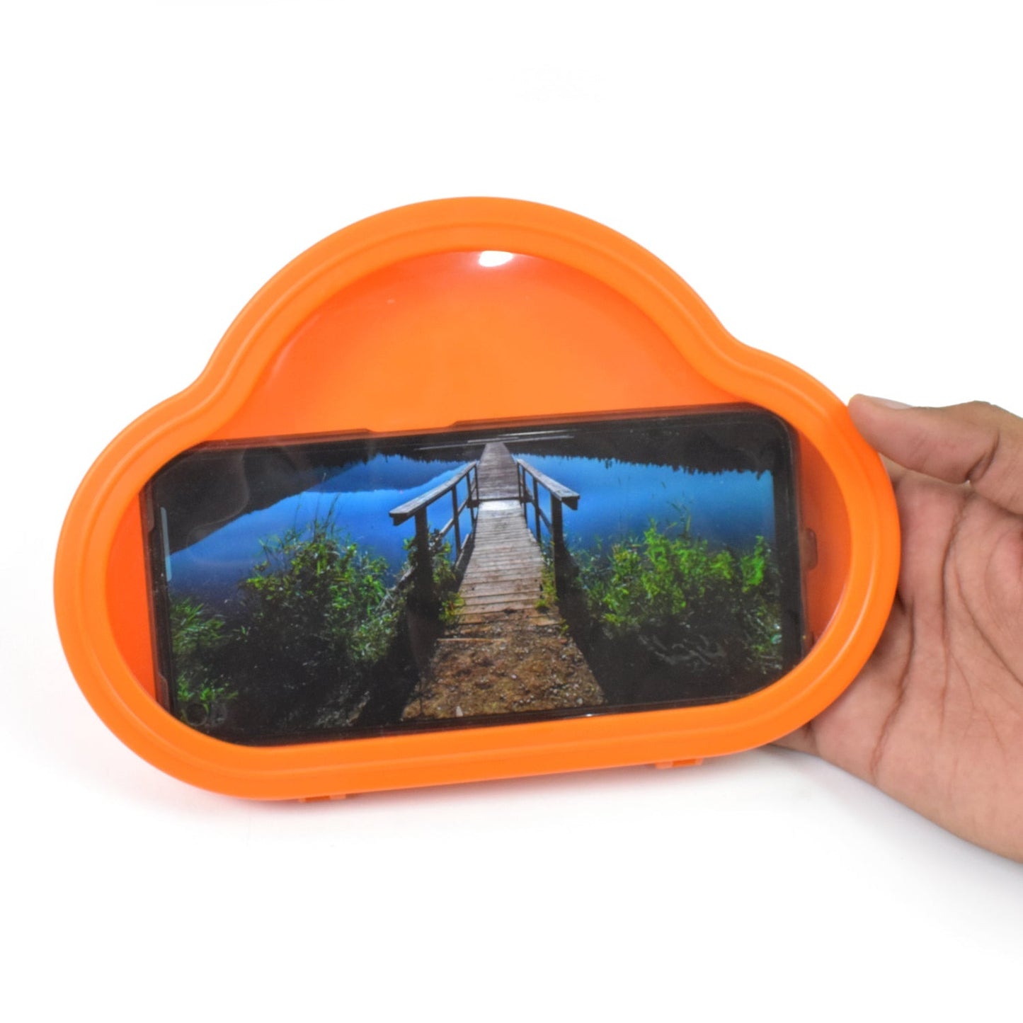 Smartphone / Mobile Stand, Waterproof Case, Smartphone Stand Case (1 Pc/ Orange) Your Brand